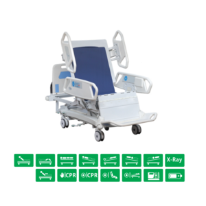 Cardiac chair ICU bed with weight scale