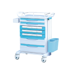 Medicine trolley with big drawers