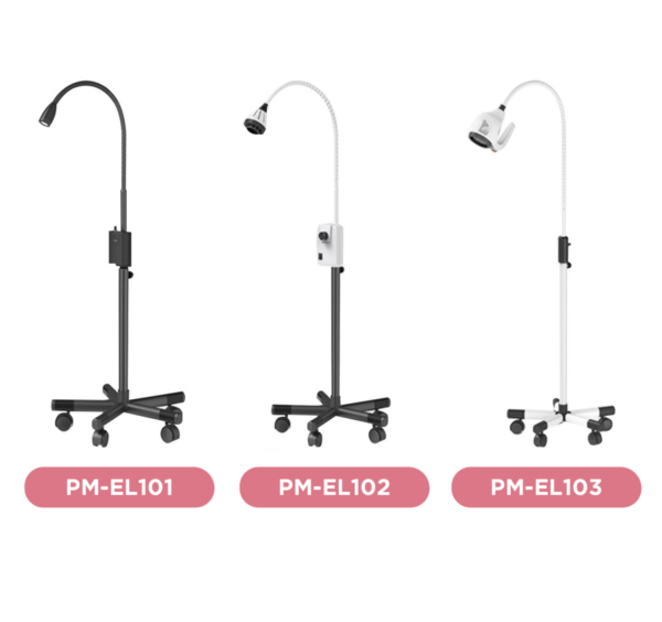 different types of mobile exam lamps